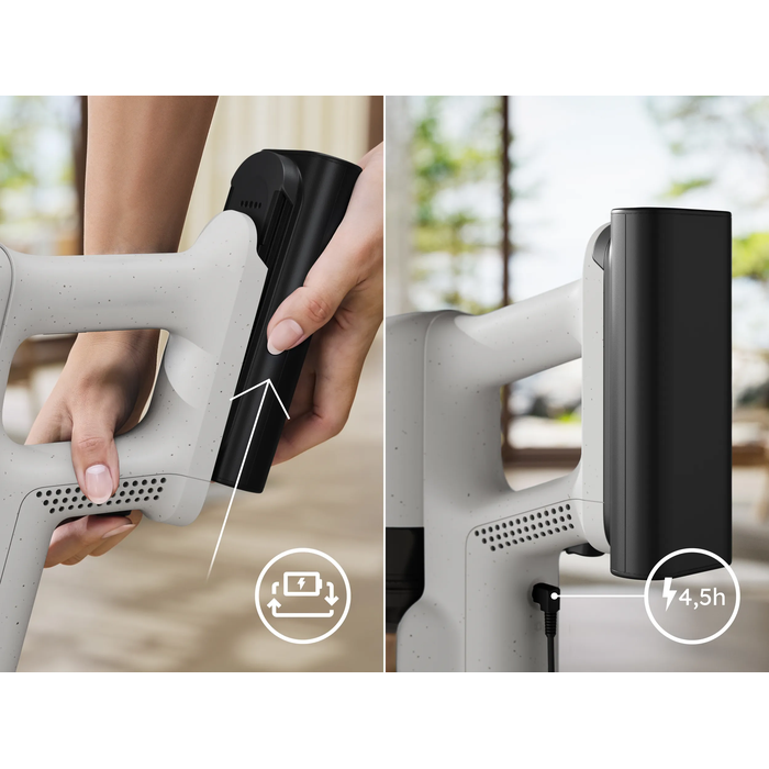 Charge right on the product – automatic protection stops overcharging