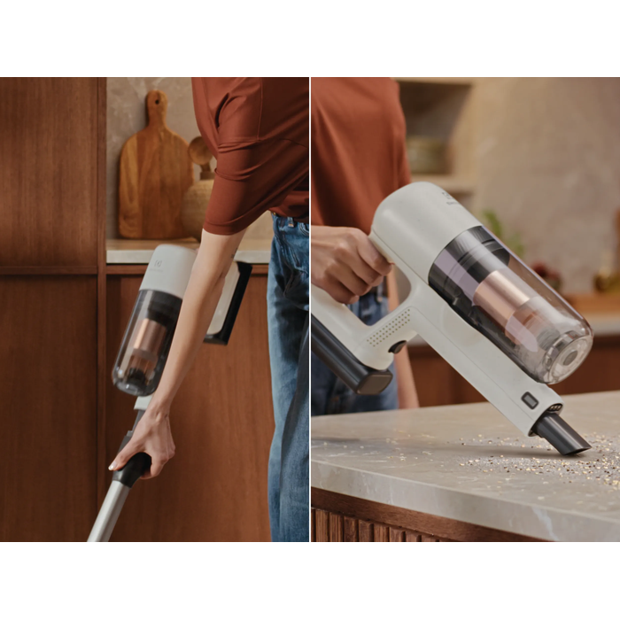 Quick release lets you switch from stick to hand unit in seconds 
