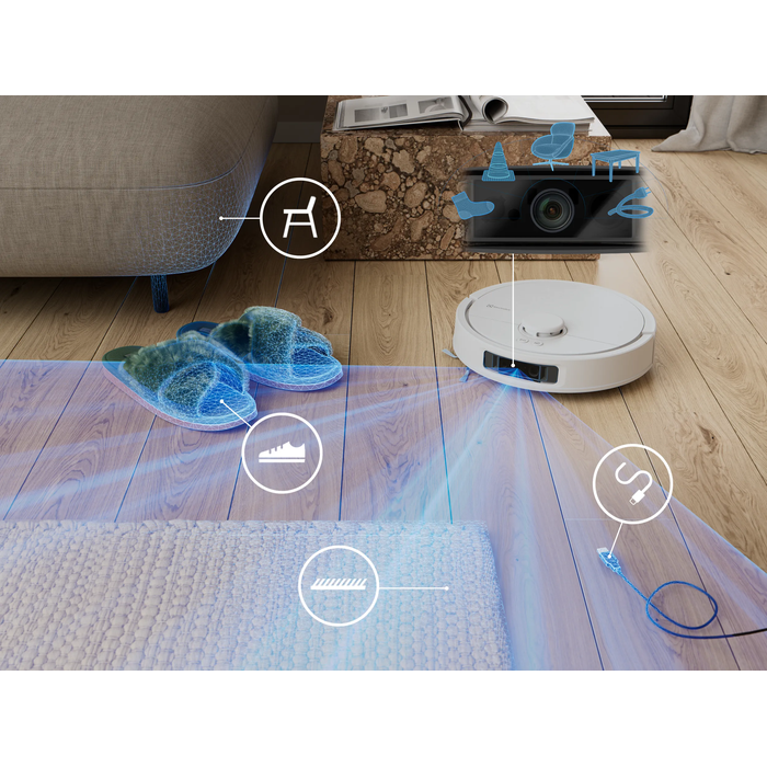 LiDAR, and Dual-Line Lazer with an AI camera for  obstacle detection 