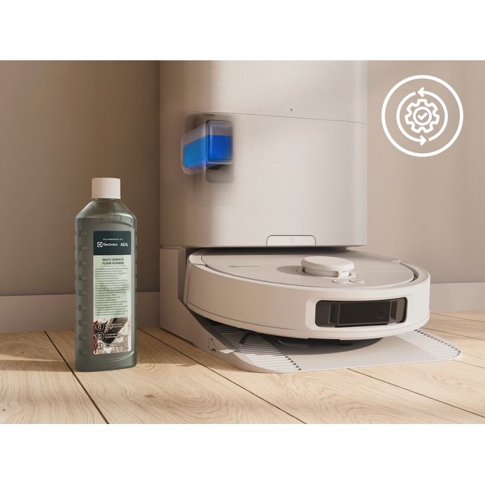 The automatically dispensed detergent keeps your mop fresh, no extra effort