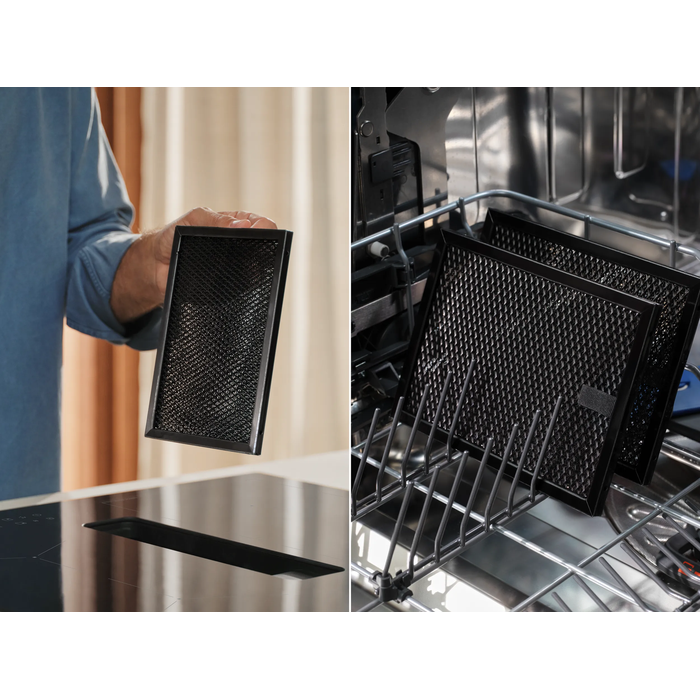 The Grease Filter is easy to clean and keeps kitchen air fresh.