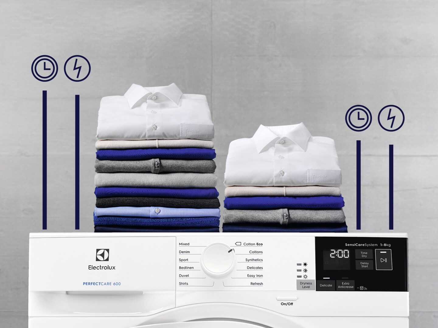 shirts on top of dryer
