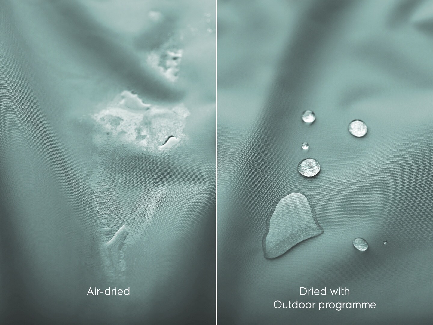 Water on fabric