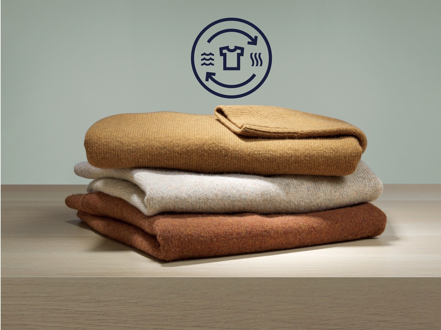Folded sweaters