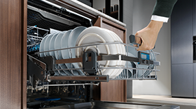 Open dishwasher