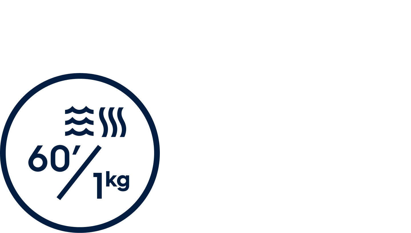 Electrolux OneGo 20/60min programme icon